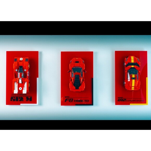 Display frame for LEGO Ferrari 812 Competizione By PLATE-IT - Picture 4 of 7